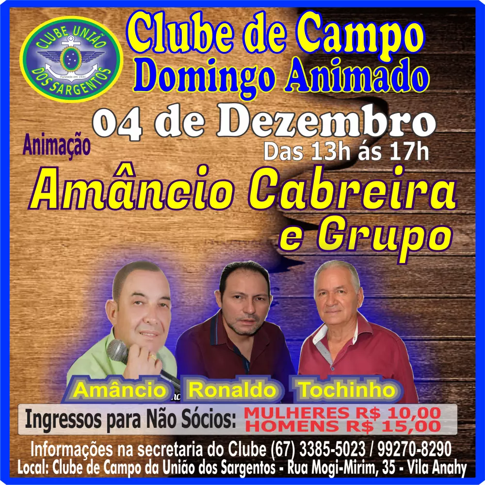 Domingo Animado no Clube de Campo 04/12/2022